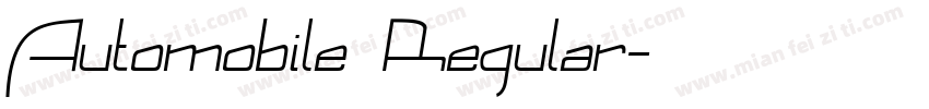 Automobile Regular字体转换